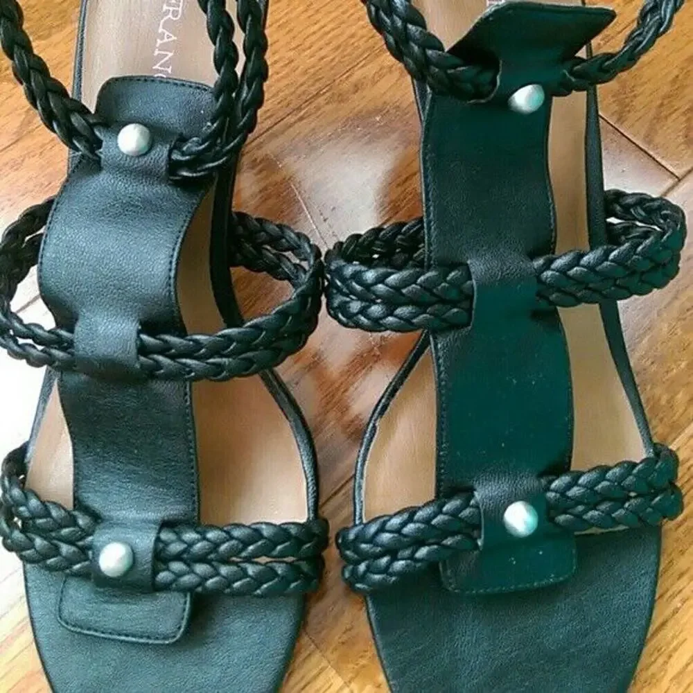 Franco Sarto Heels - Black Jordan Heels / Sandals - Size 8.5 M